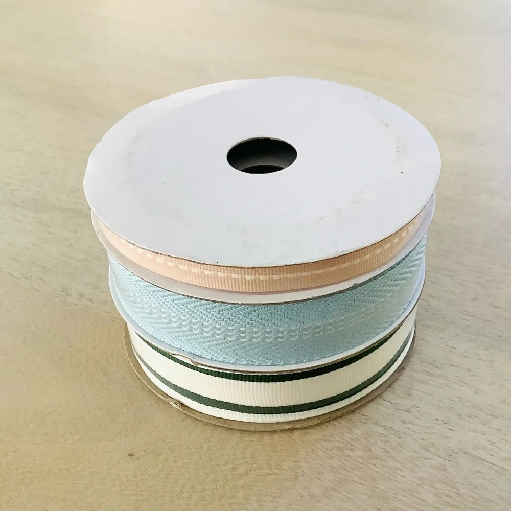 Hearth & Hand Magnolia 3ct Mixed Stripe Gift Ribbon Set